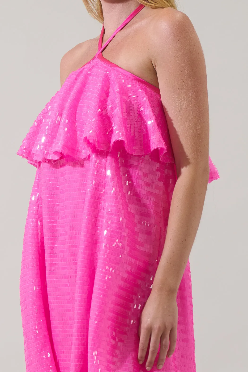 Liviana Sequin Shift Mini Dress sold by Sugarlips product image thumbnail 5