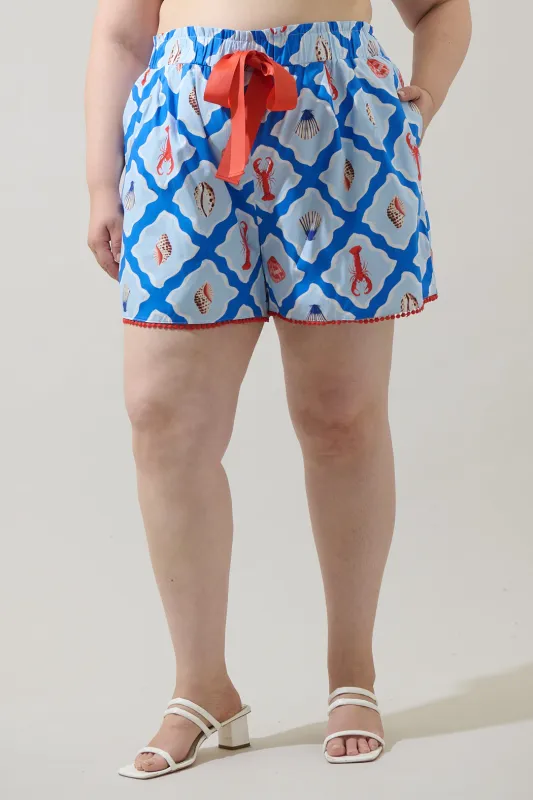 Lobster Bay Melia High Waisted Shorts Curve made by Sugarlips