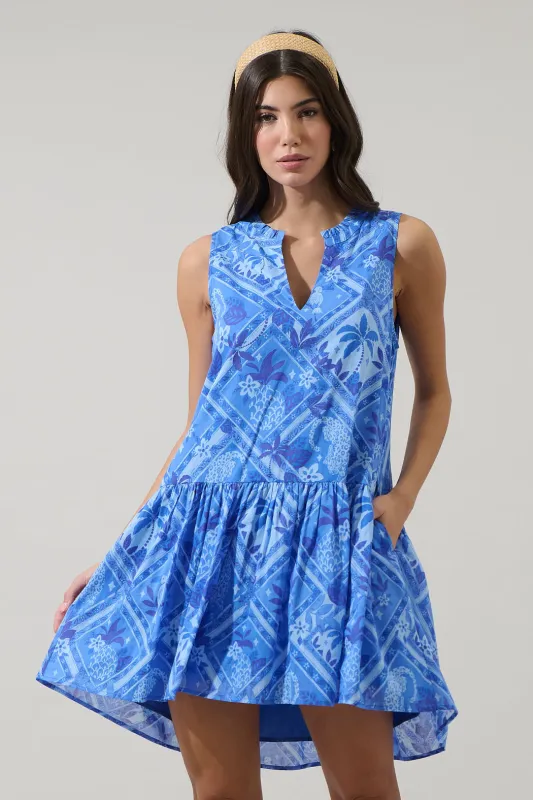 Kaidy Tropical Loly Trapeze Mini Dress made by Sugarlips