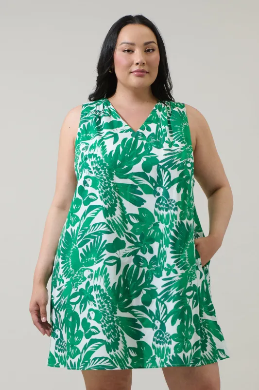 Masey Tropical Lerry Shift Mini Dress Curve made by Sugarlips