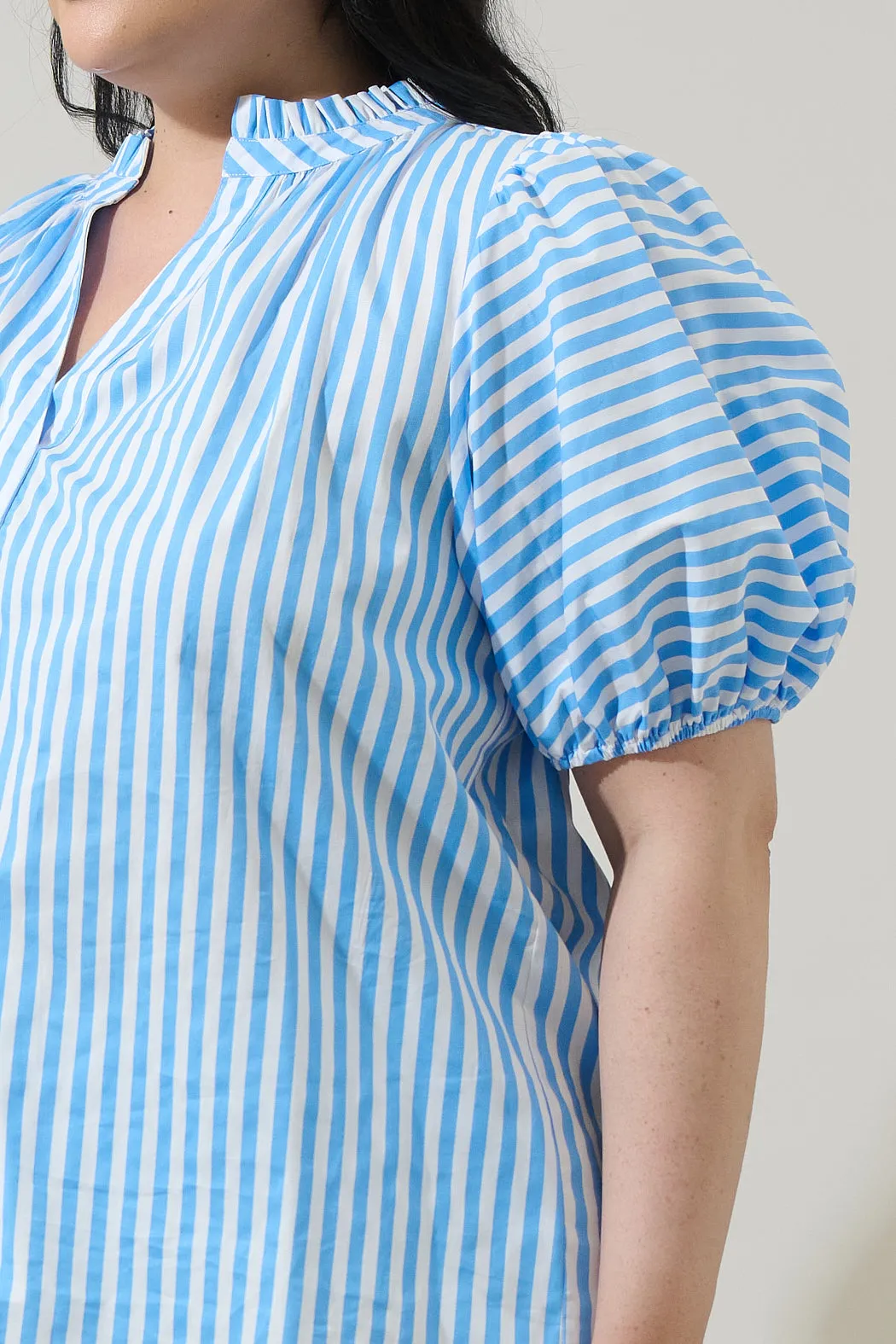 Saida Striped Josy Puff Sleeve Top Curve sold by Sugarlips product image thumbnail 5