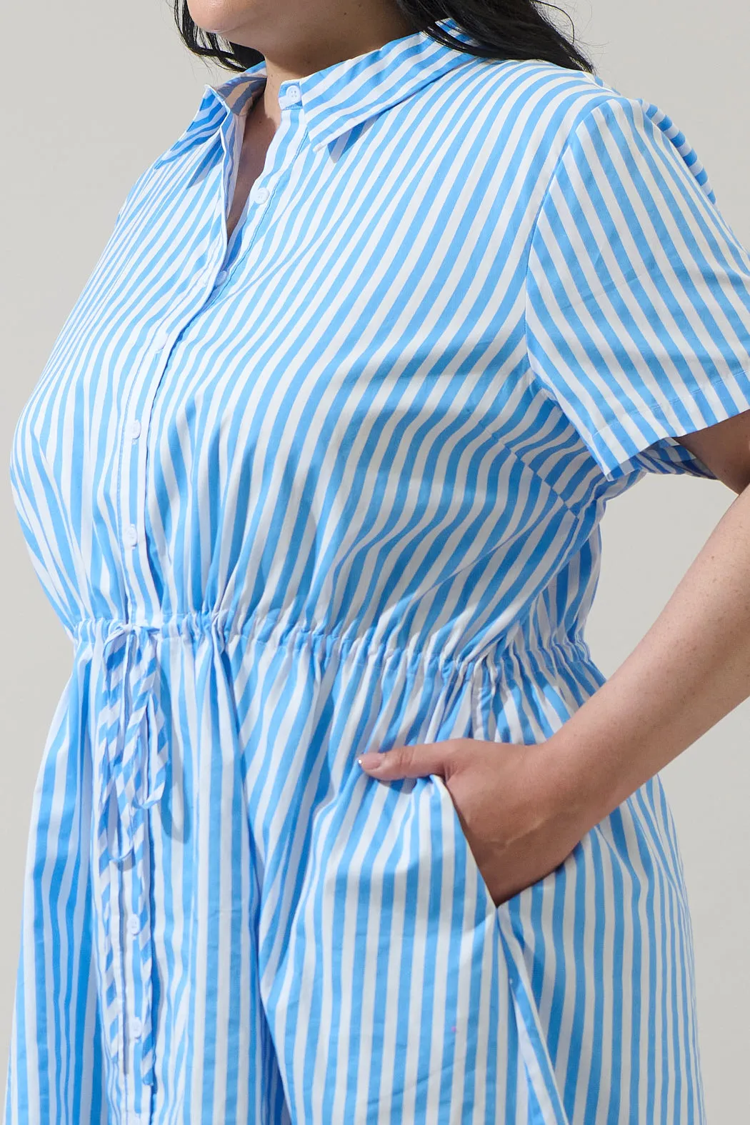 Saida Striped Kenda Shift Mini Dress Curve sold by Sugarlips product image thumbnail 5