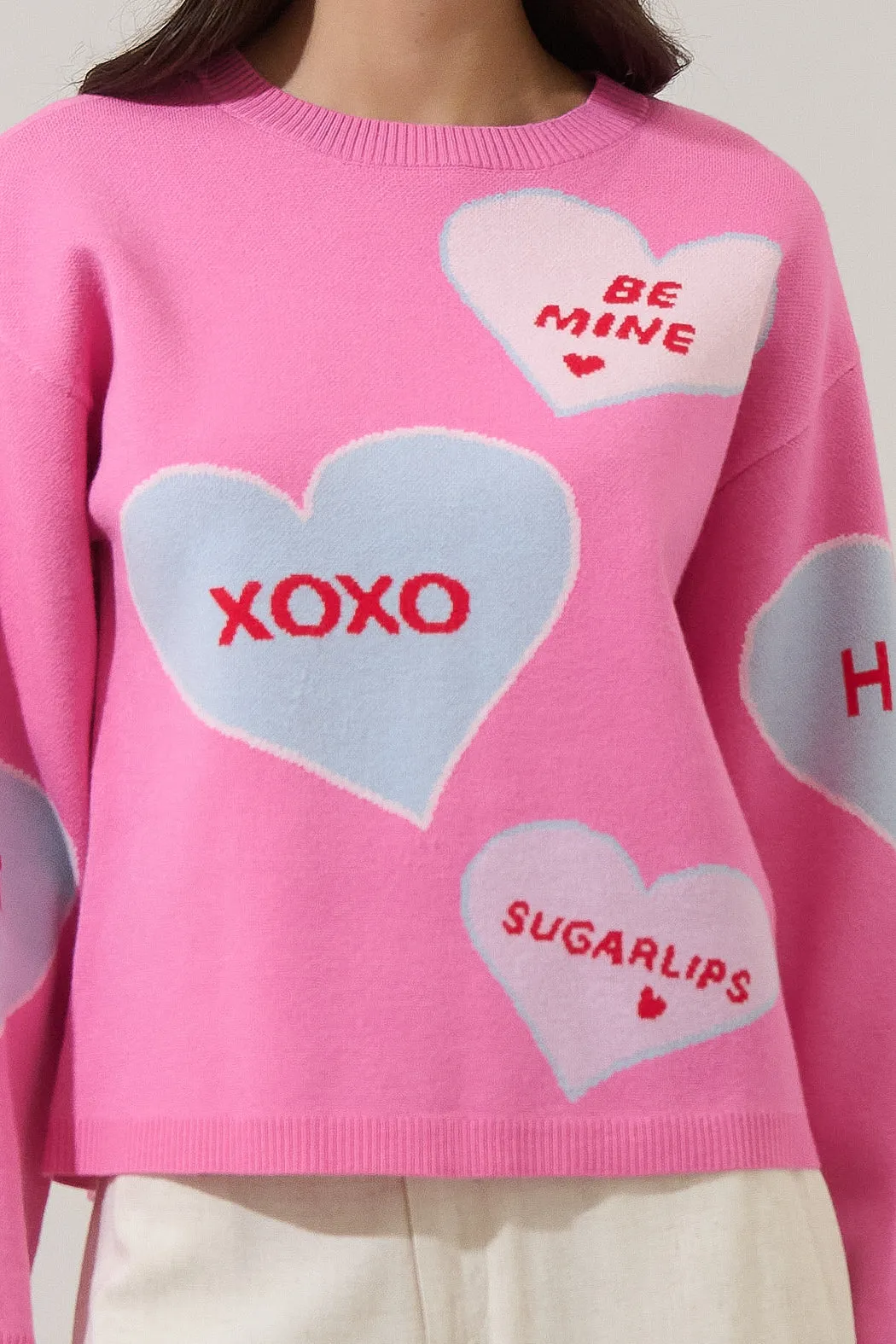 Valeny Candy Heart Sweater sold by Sugarlips product image thumbnail 5