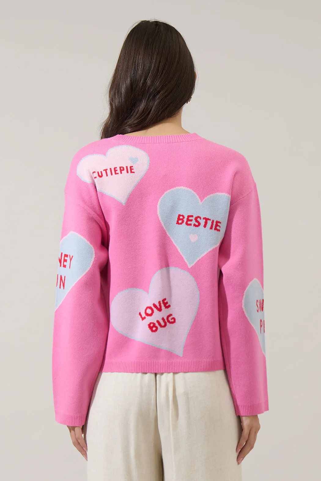 Valeny Candy Heart Sweater sold by Sugarlips product image thumbnail 2