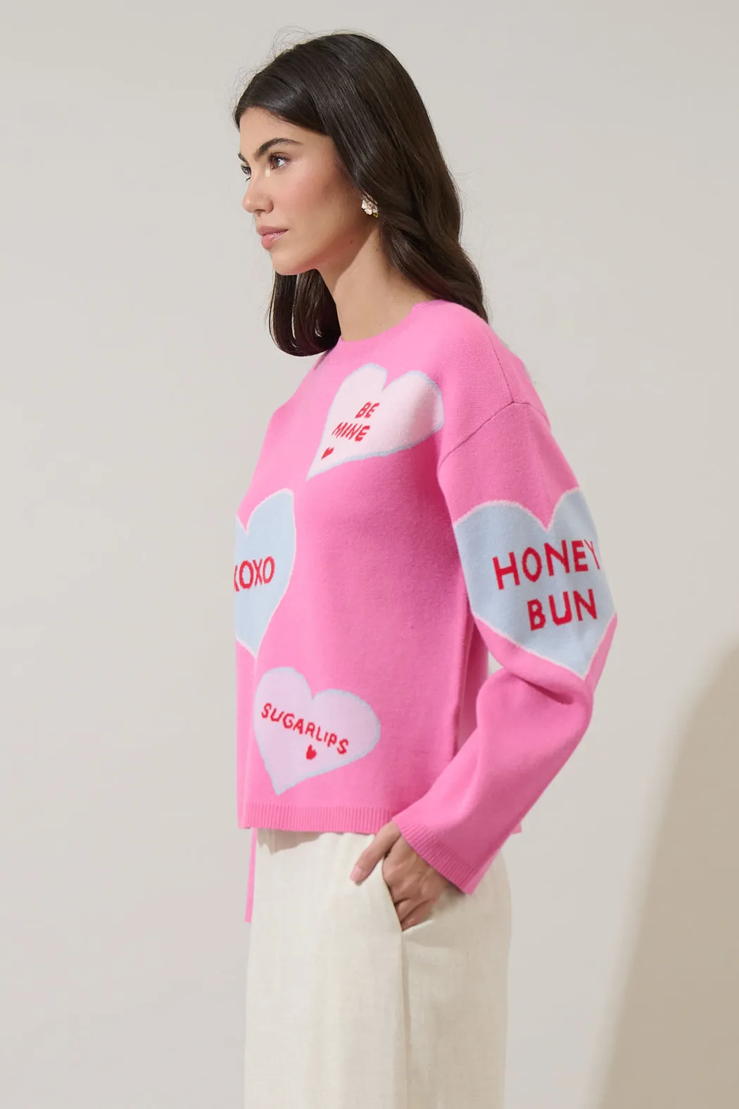 Valeny Candy Heart Sweater sold by Sugarlips product image thumbnail 3