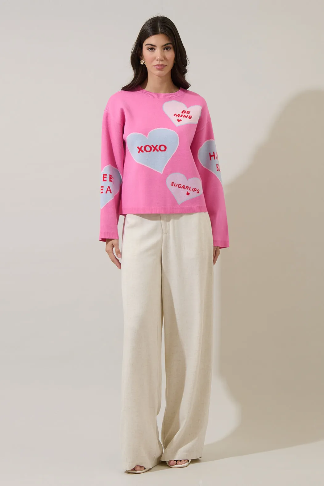 Valeny Candy Heart Sweater sold by Sugarlips product image thumbnail 4
