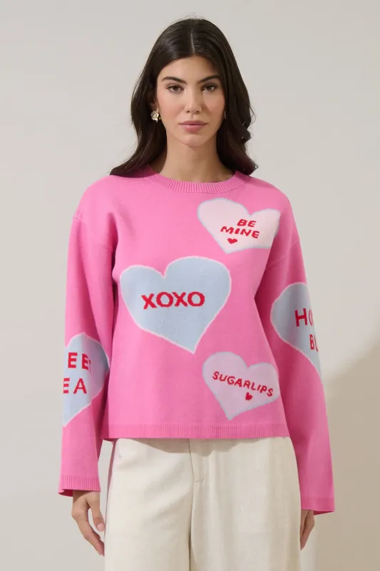 Valeny Candy Heart Sweater sold by Sugarlips