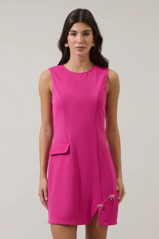 Rosalie Bows Sleeveless Mini Dress sold by Sugarlips