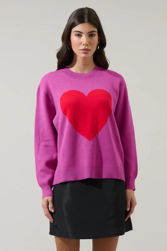Lumia Heart Pull Over Sweater sold by Sugarlips