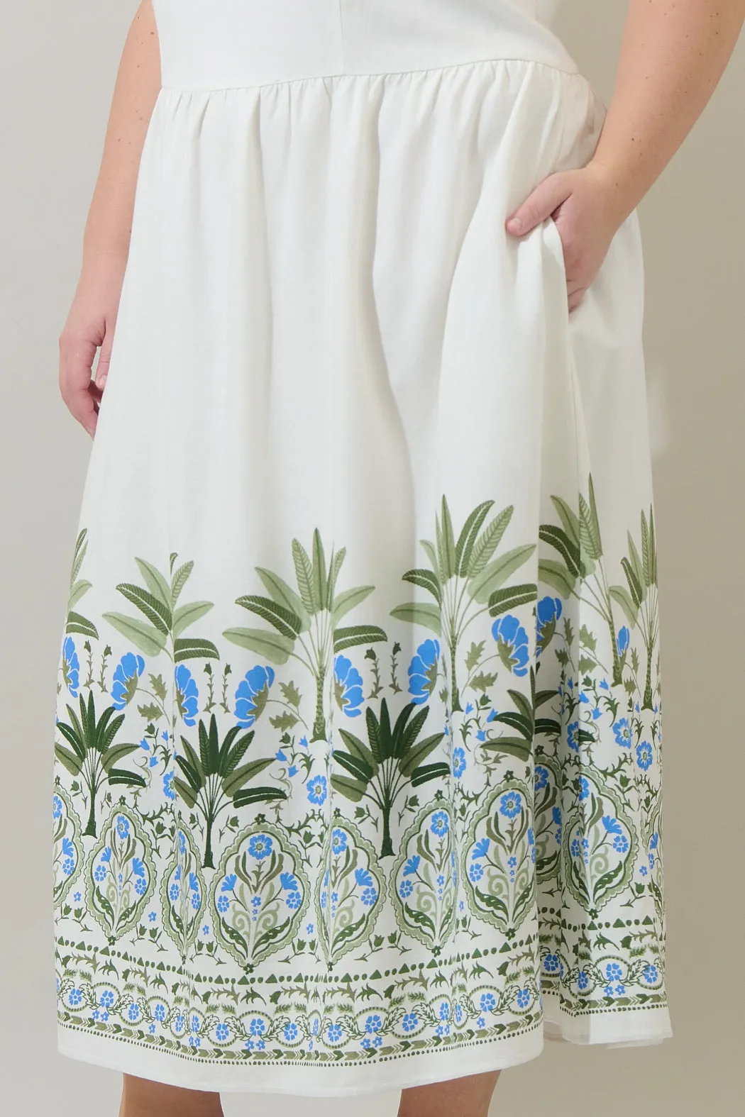Senara Floral Triny Halter Neck Midi Dress Curve sold by Sugarlips product image thumbnail 4