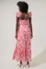 Aster Yare Smocked Maxi Dress sold by Sugarlips