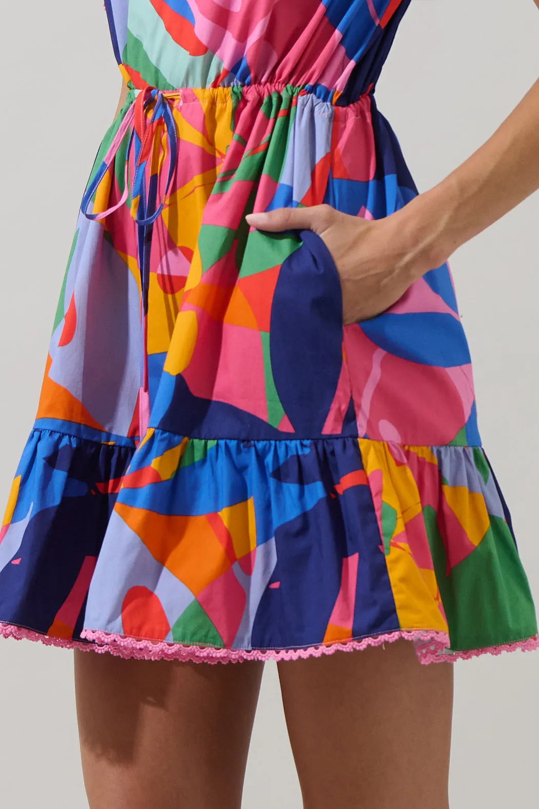 Chroma Abstract Midge Shift Mini Dress sold by Sugarlips product image thumbnail 5