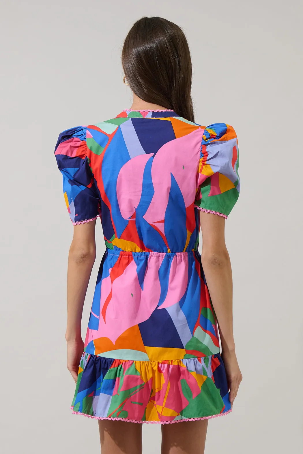 Chroma Abstract Midge Shift Mini Dress sold by Sugarlips product image thumbnail 2