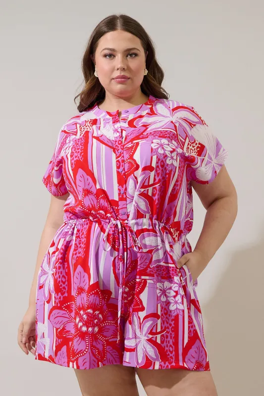 Barba Tropical Petrie Button Up Romper Curve sold by Sugarlips