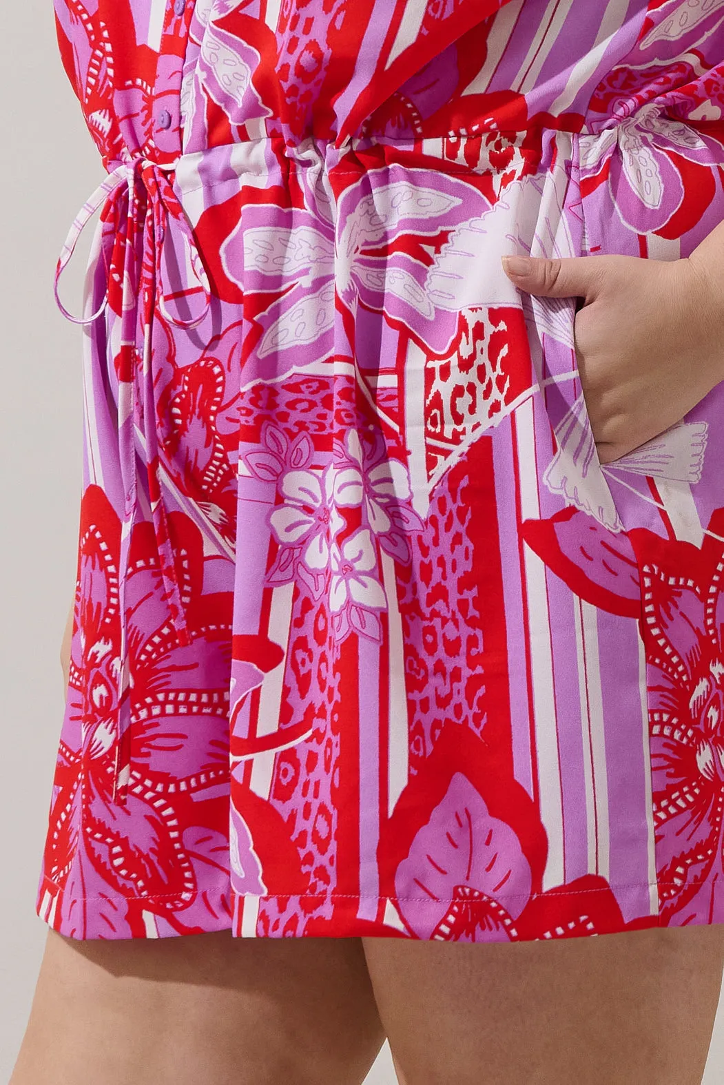 Barba Tropical Petrie Button Up Romper Curve sold by Sugarlips product image thumbnail 5