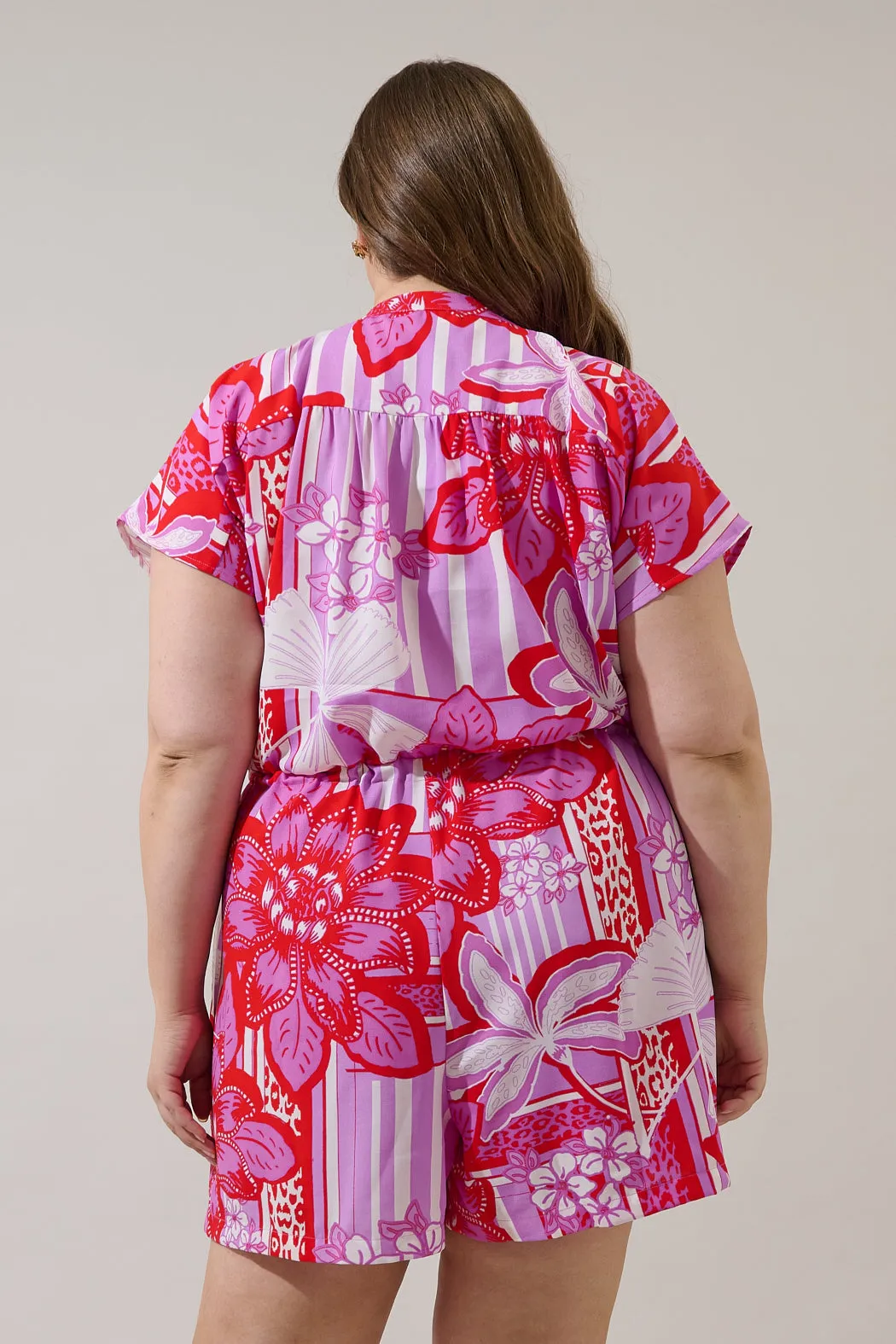 Barba Tropical Petrie Button Up Romper Curve sold by Sugarlips product image thumbnail 2