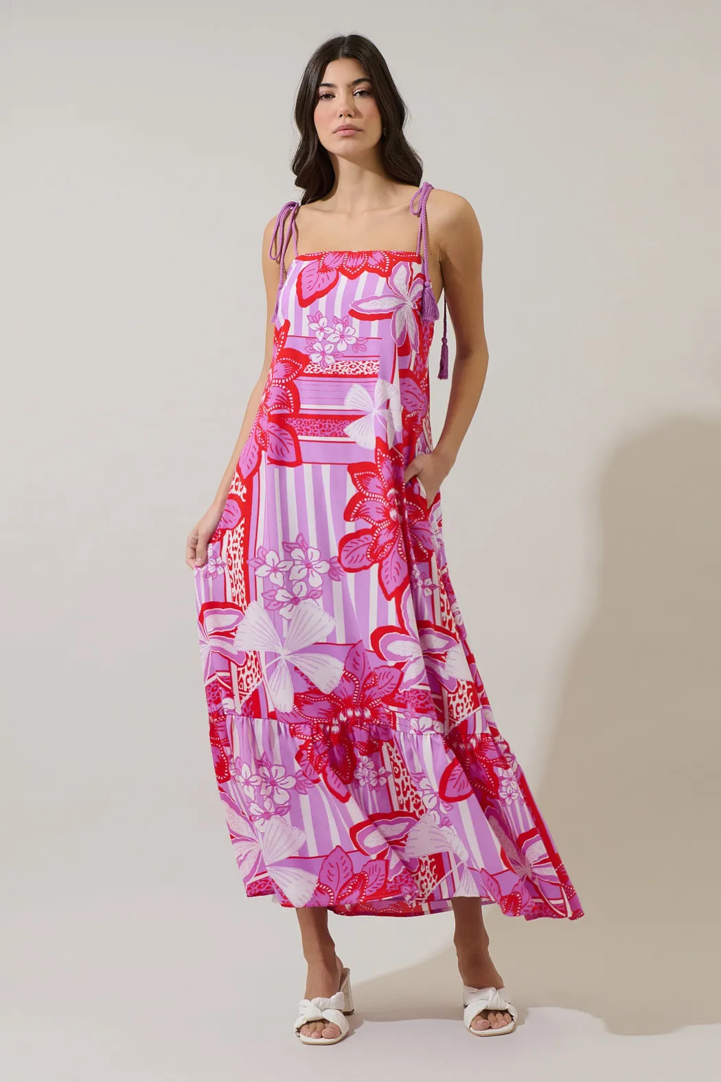 Barba Tropical Veth Shift Maxi Dress sold by Sugarlips
