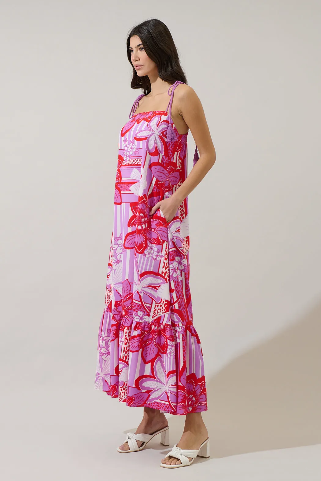 Barba Tropical Veth Shift Maxi Dress sold by Sugarlips product image thumbnail 3