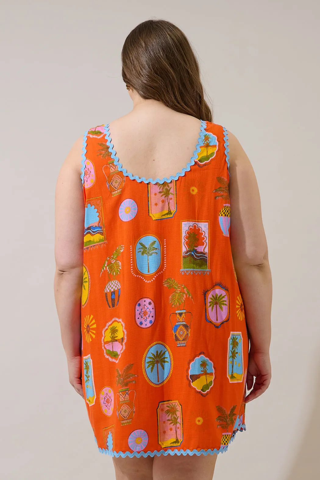 Maury Postcard Auriel Shift Mini Dress Curve sold by Sugarlips product image thumbnail 2