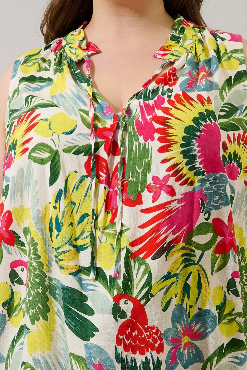 Wissa Tropical Miley Sleeveless Blouse Curve sold by Sugarlips product image thumbnail 5