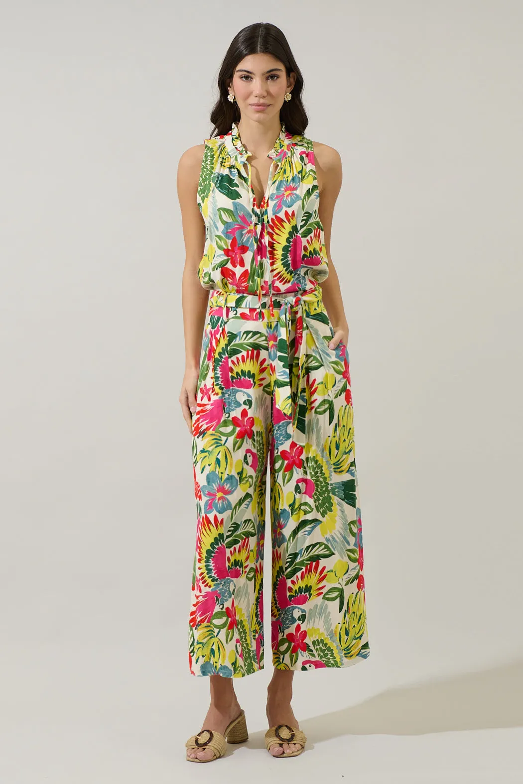 Wissa Tropical Miley Sleeveless Blouse sold by Sugarlips product image thumbnail 4