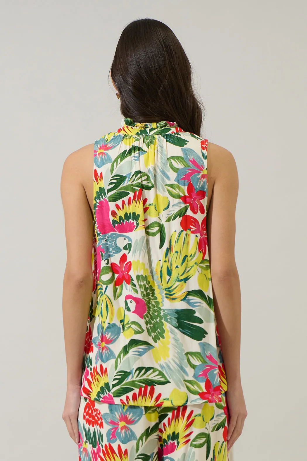 Wissa Tropical Miley Sleeveless Blouse sold by Sugarlips product image thumbnail 2