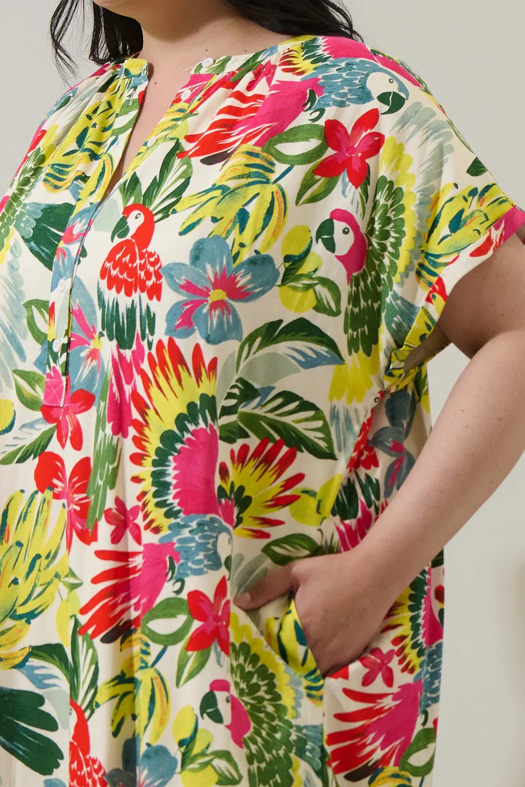 Wissa Tropical Jasla Shift Mini Dress Curve sold by Sugarlips product image thumbnail 5