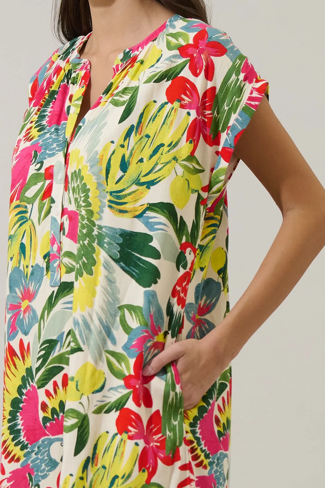 Wissa Tropical Jasla Shift Mini Dress sold by Sugarlips product image thumbnail 5
