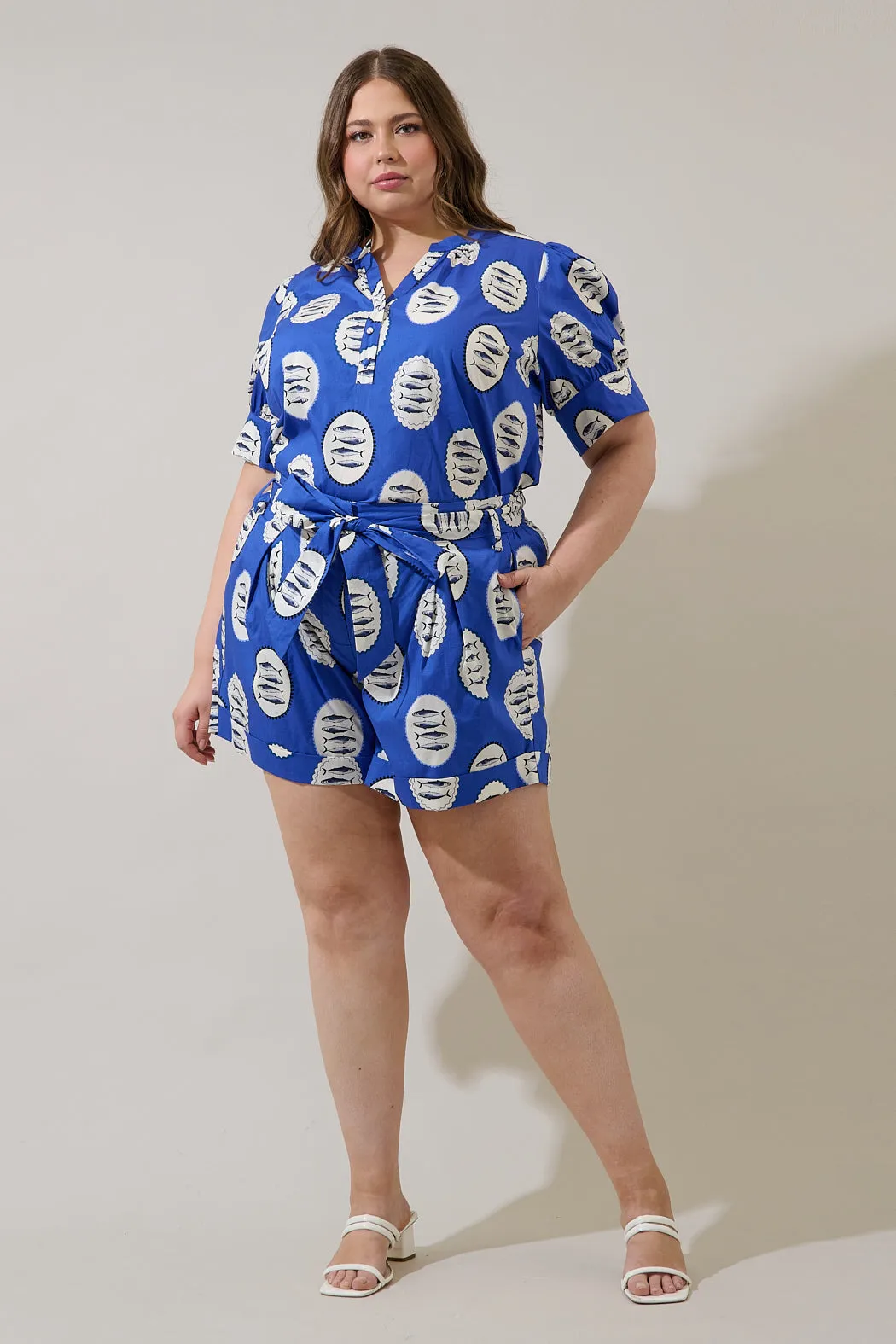 Sardine Sea Zaferia Bermuda Shorts Curve sold by Sugarlips product image thumbnail 4