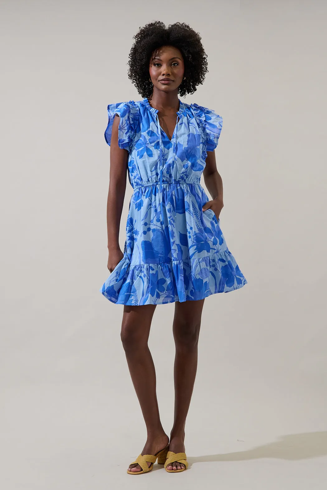 Veran Floral Sardy Mini Dress sold by Sugarlips product image thumbnail 4