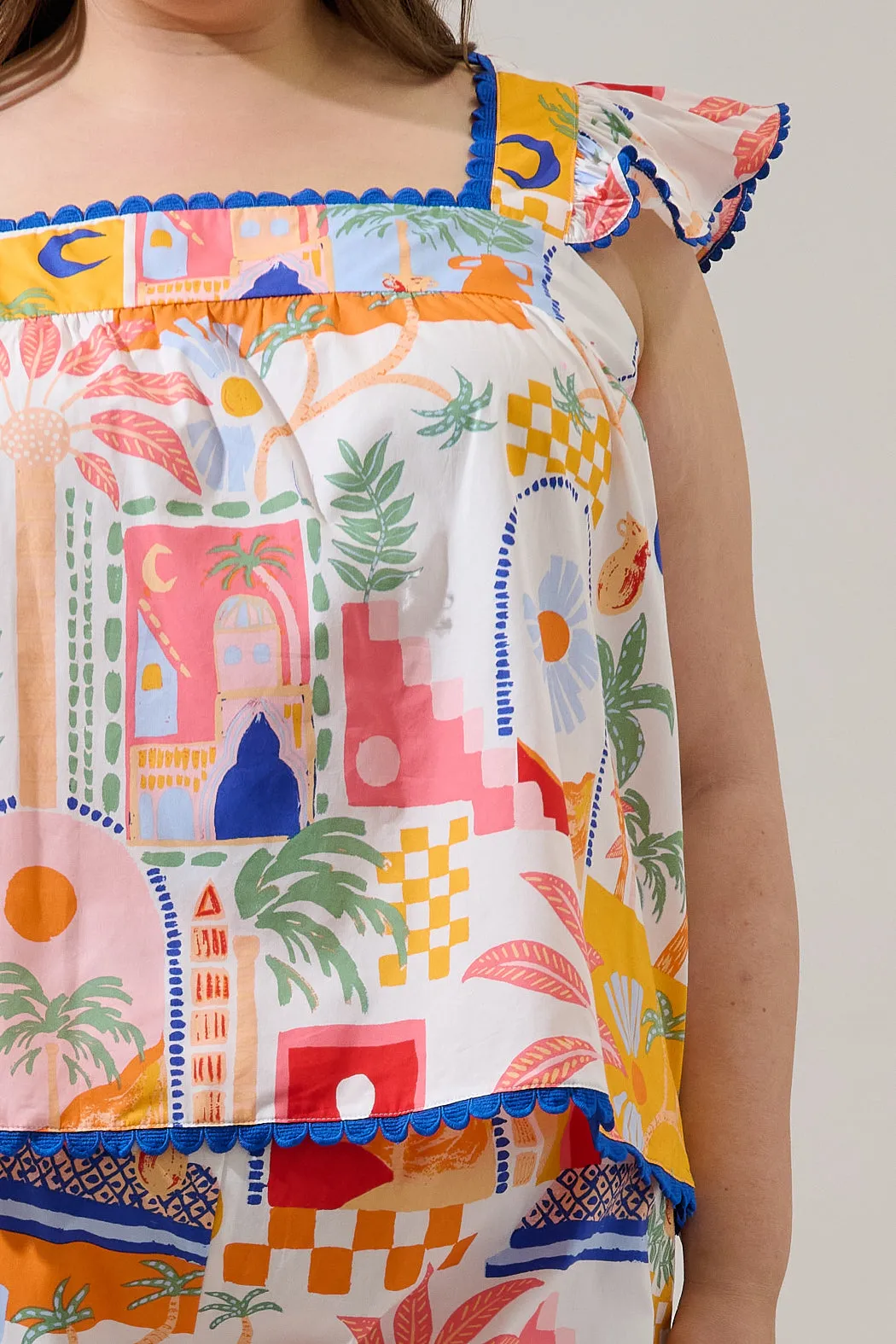 Petrolia Town Ada Ruffle Top Curve sold by Sugarlips product image thumbnail 5