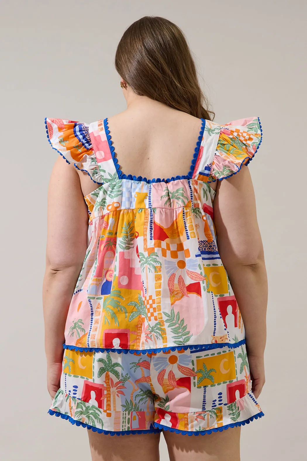 Petrolia Town Ada Ruffle Top Curve sold by Sugarlips product image thumbnail 2