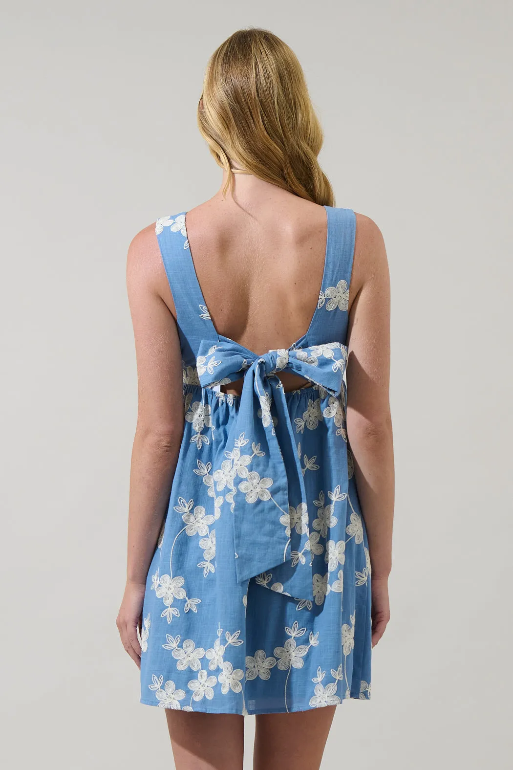 Keren Embroidered Empire Mini Dress sold by Sugarlips product image thumbnail 2