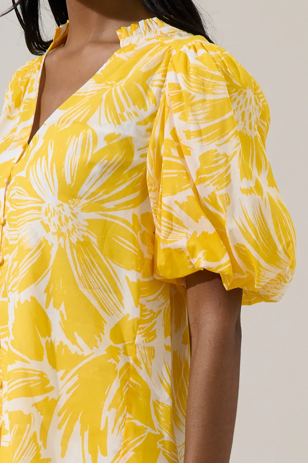 Joni Floral Idara Button Down Top sold by Sugarlips product image thumbnail 5