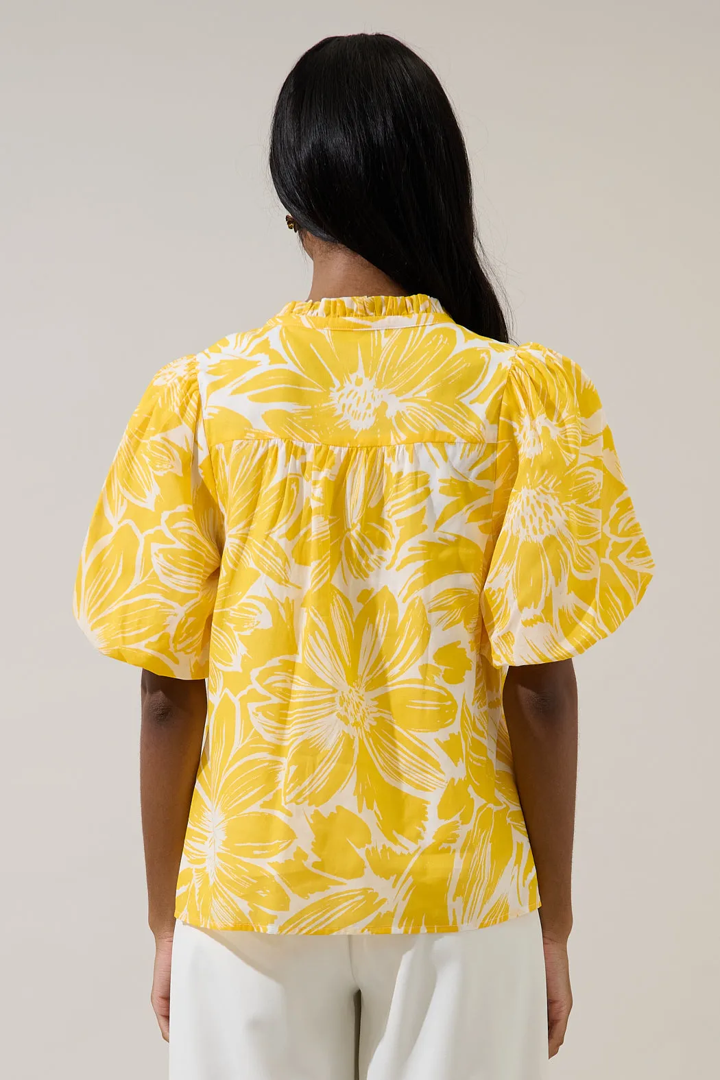 Joni Floral Idara Button Down Top sold by Sugarlips product image thumbnail 2