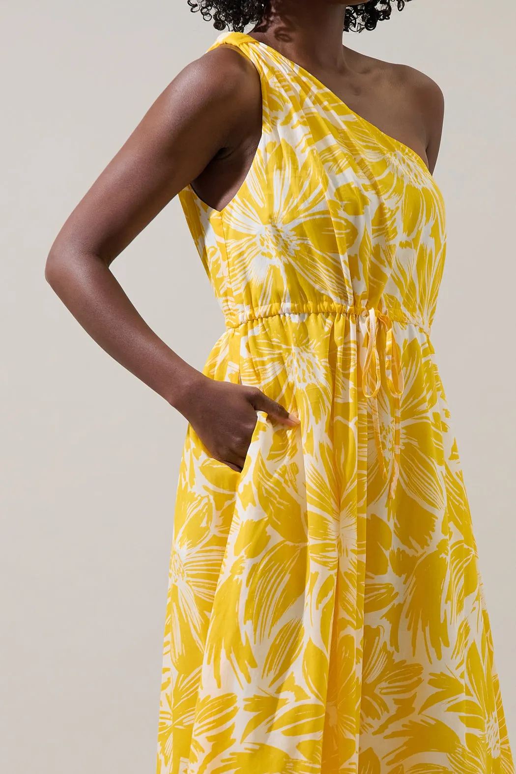 Joni Floral Elya One Shoulder Maxi Dress sold by Sugarlips product image thumbnail 5