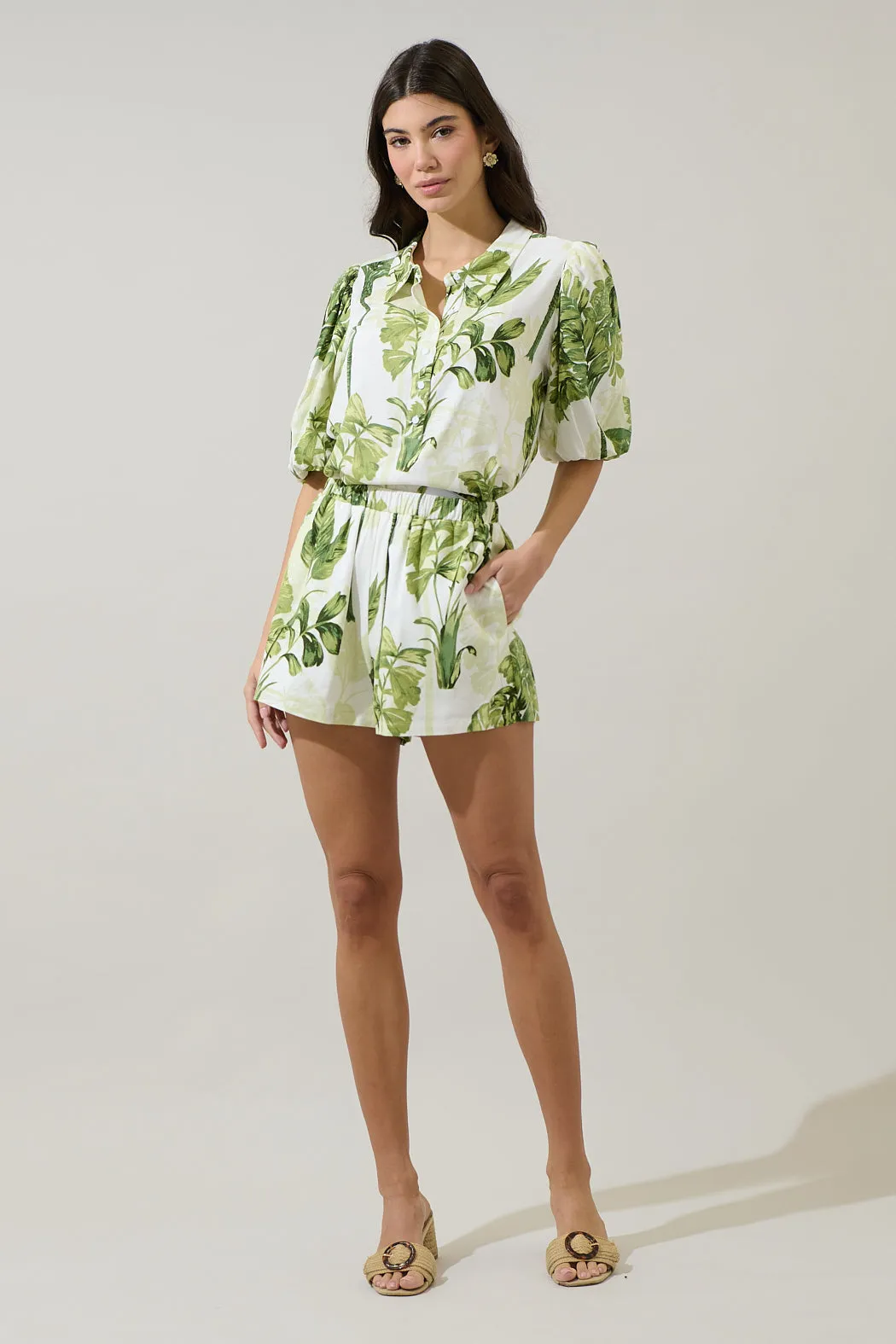 Palmet Tropical Sugarbag Shorts sold by Sugarlips product image thumbnail 4