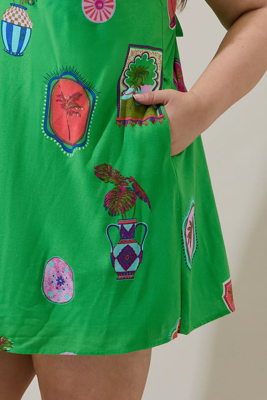 Trinie Postcard Amory Halter Mini Dress Curve sold by Sugarlips product image thumbnail 5