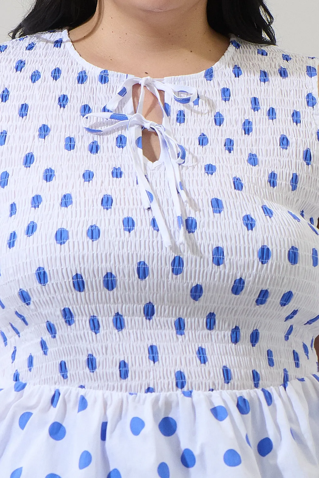 Katana Dot Tinda Smocked Peplum Top Curve sold by Sugarlips product image thumbnail 5