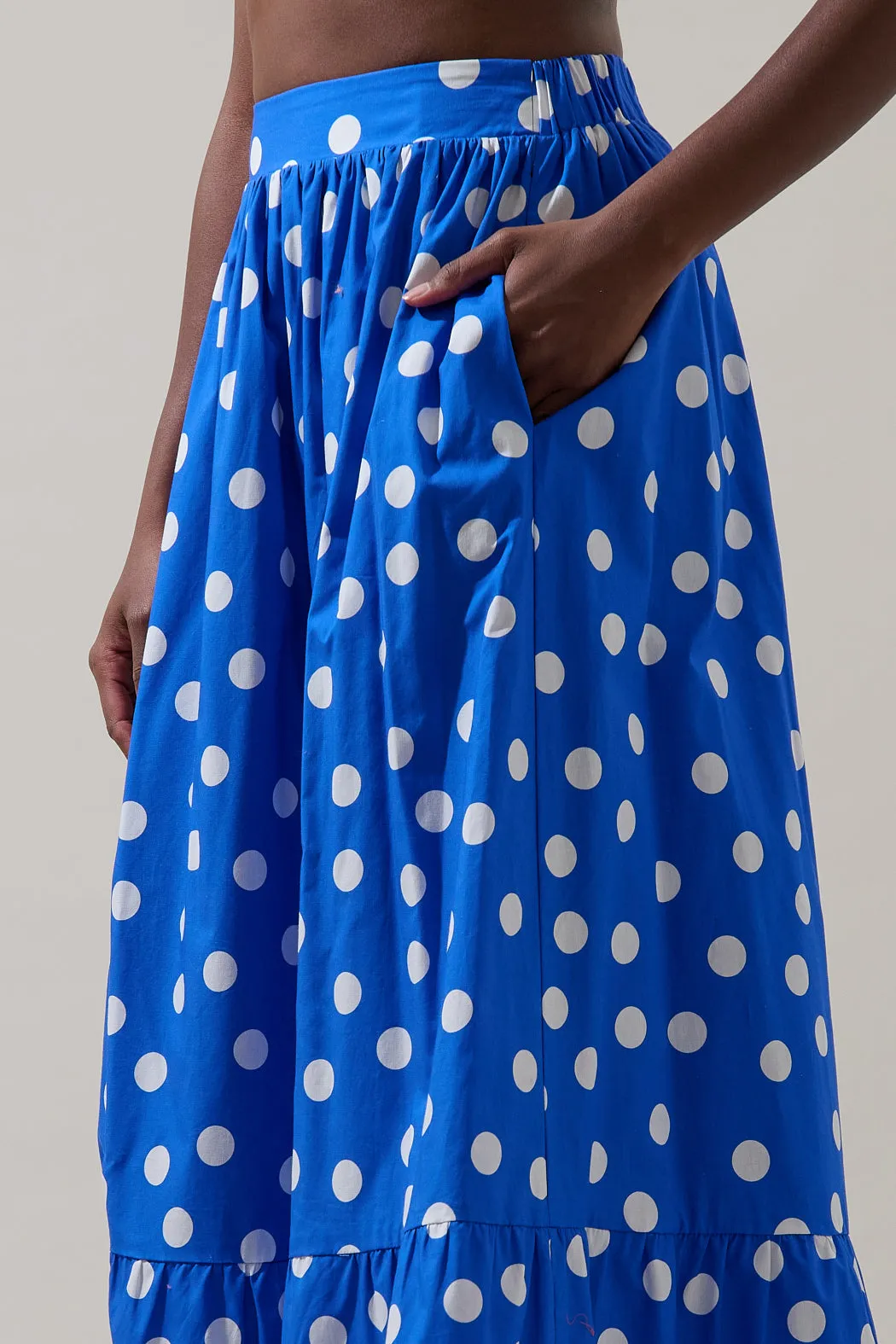 Katana Dot Pleated Maxi Skirt sold by Sugarlips product image thumbnail 5