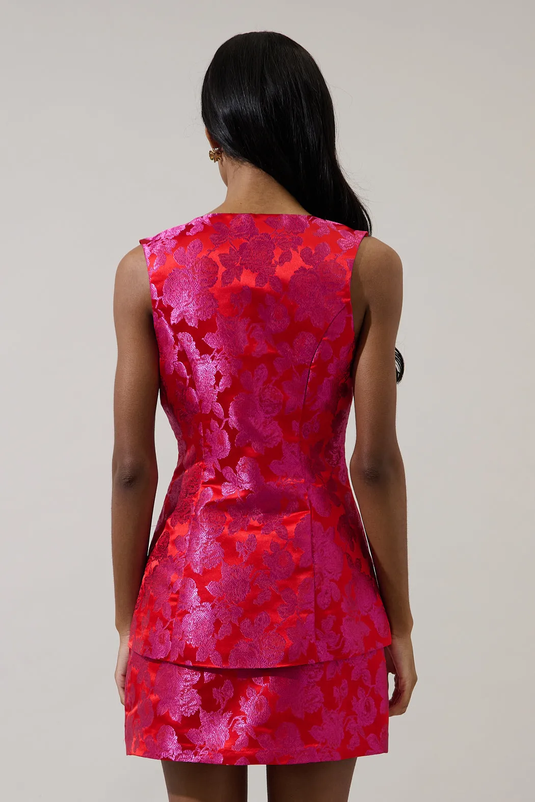 Duson Jacquard Maize Sleeveless Top sold by Sugarlips product image thumbnail 3