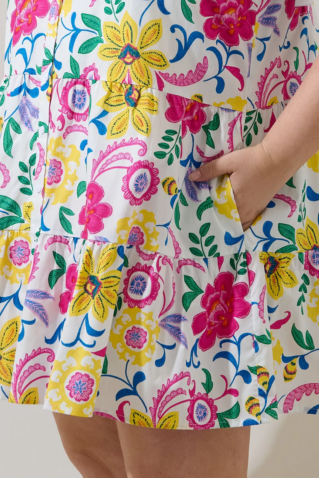 Kress Floral Domis Shift Mini Dress Curve sold by Sugarlips product image thumbnail 5