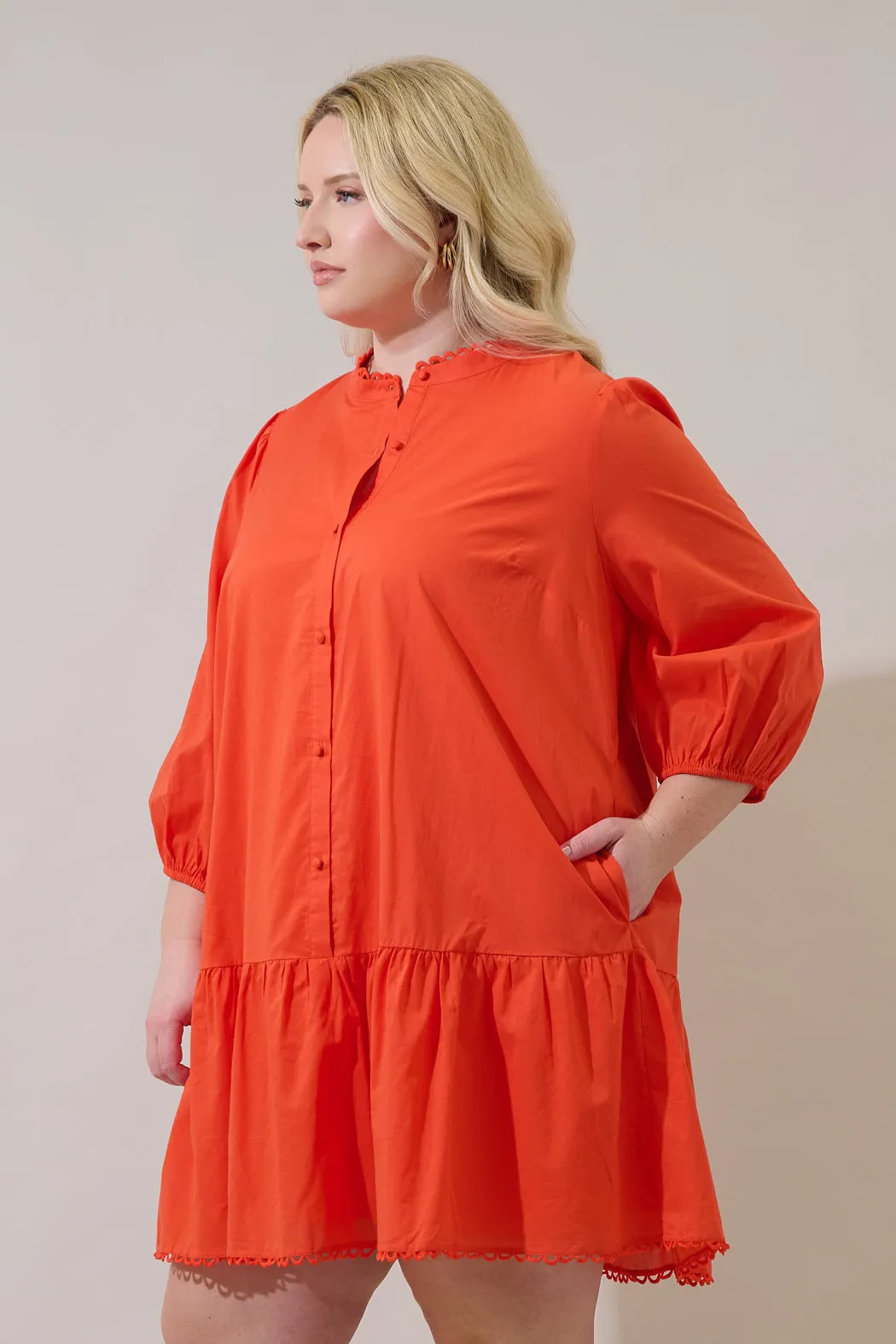 Yamila Ruffle Mini Dress Curve sold by Sugarlips product image thumbnail 3