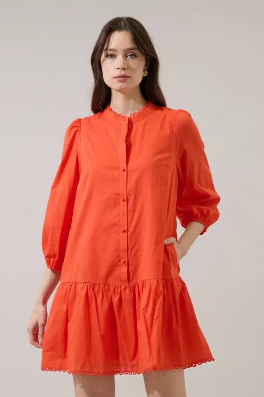 Yamila Ruffle Mini Dress sold by Sugarlips