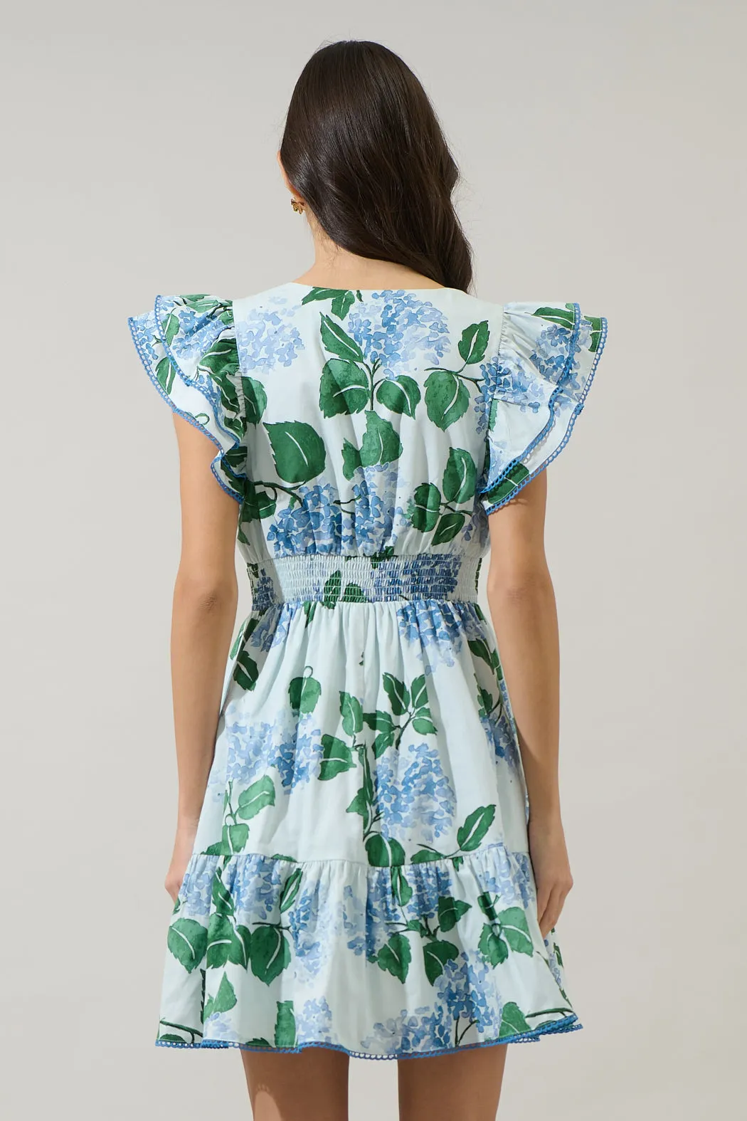 Mirla Floral Surie Ruffle Mini Dress sold by Sugarlips product image thumbnail 2