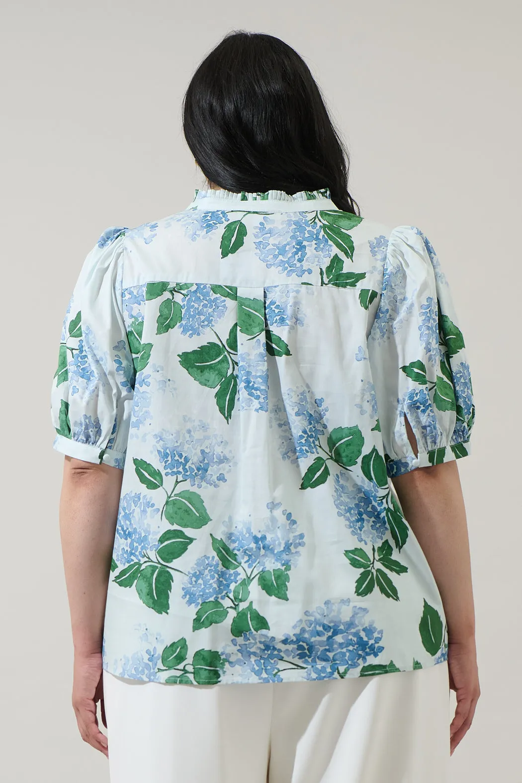 Mirla Floral Terri Puff Sleeve Top Curve sold by Sugarlips product image thumbnail 2