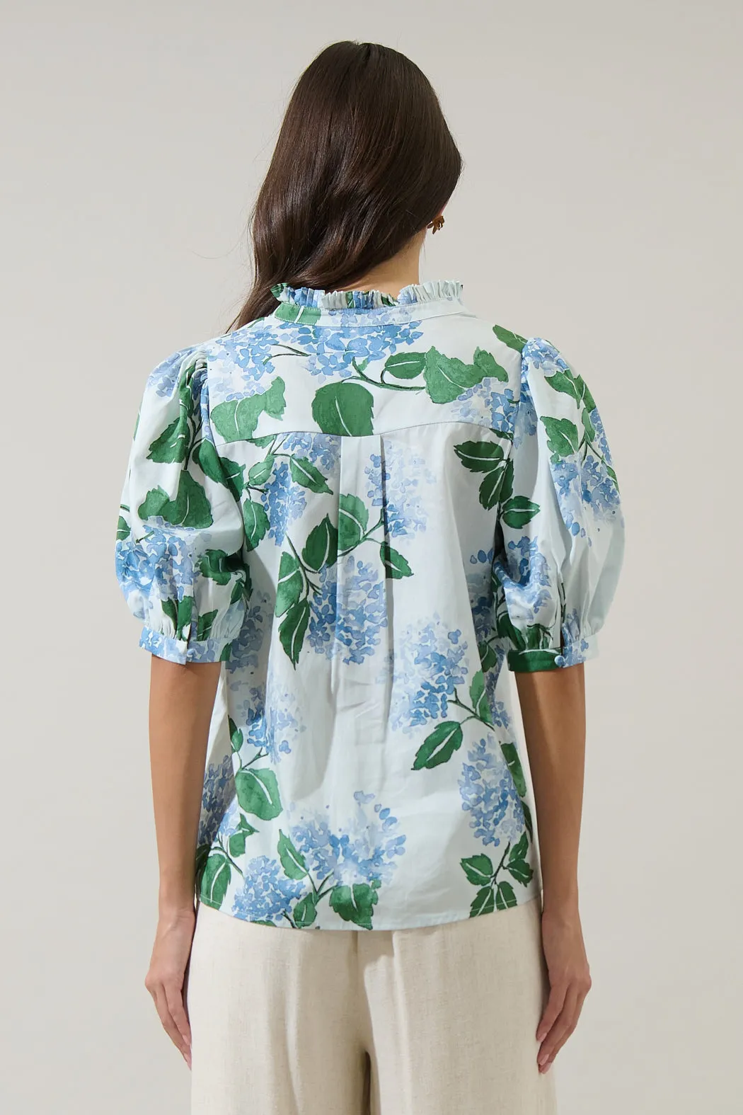 Mirla Floral Terri Puff Sleeve Top sold by Sugarlips product image thumbnail 2