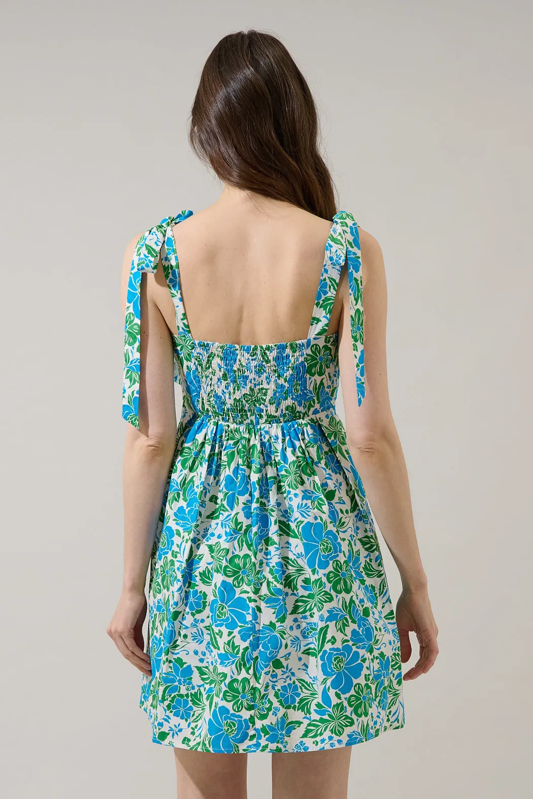 Bivore Floral Gracia Pleated Mini Dress sold by Sugarlips product image thumbnail 2