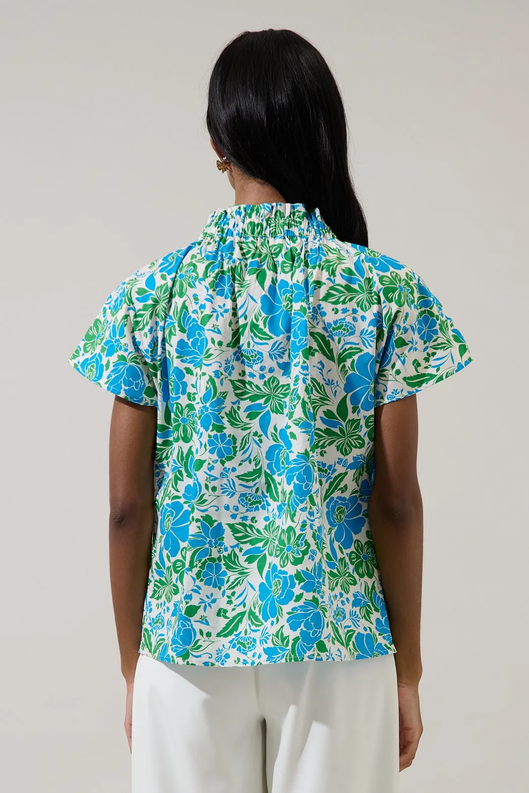 Bivore Floral Patma Mock Neck Top sold by Sugarlips product image thumbnail 2