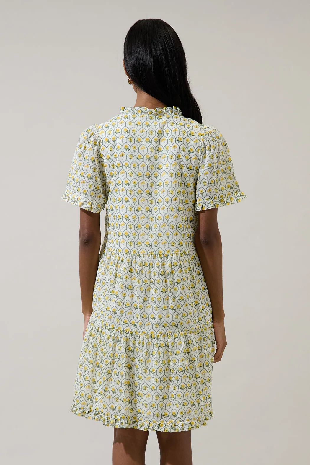 Trinny Floral Kara Shift Mini Dress sold by Sugarlips product image thumbnail 2